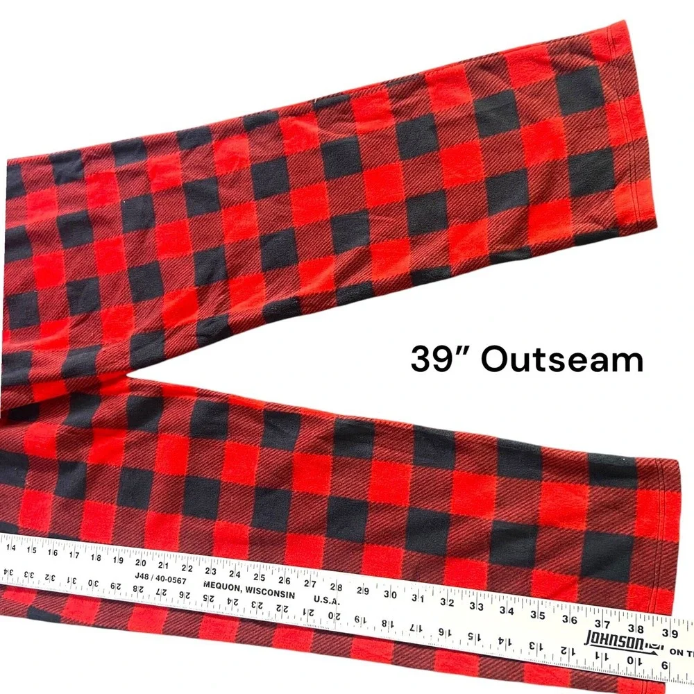 Wondershop Women Red Buffalo Check Fleece Matching Family Pajama Pants Sz‎ S NWT
